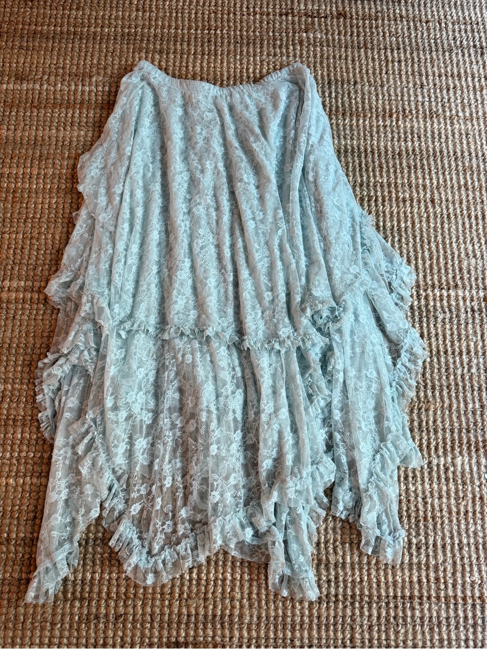Free People French Court Lace Maxi Skirt